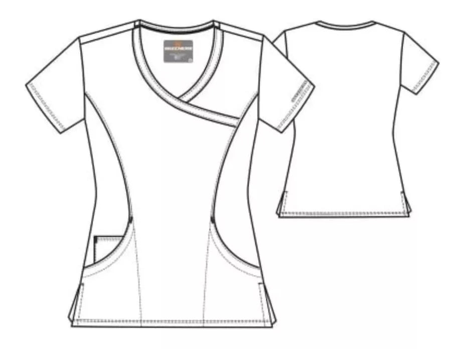 POLERA SKECHERS COMFORT STRECH SK102 AZUL MARINO