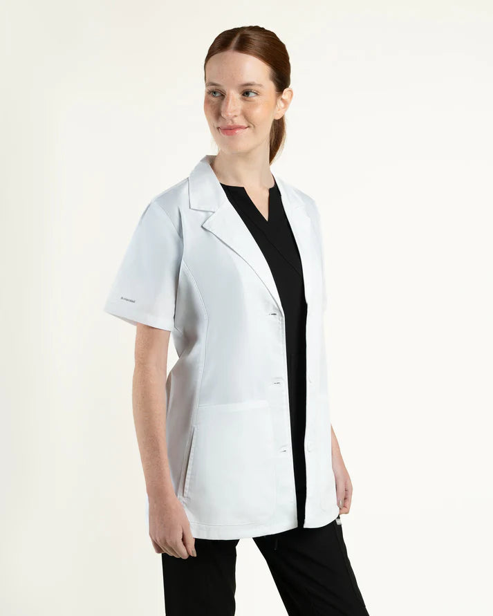 DELANTAL BLANCO MANGA CORTA SCORPI