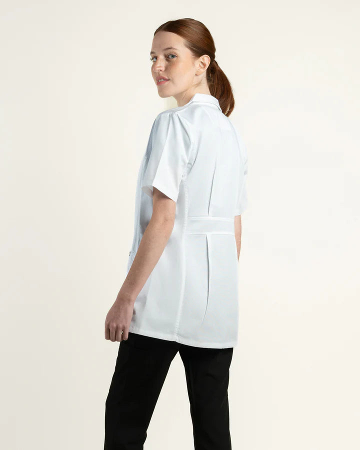 DELANTAL BLANCO MANGA CORTA SCORPI